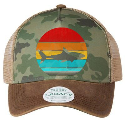 Retro Vintage Shark Legacy Tie Dye Trucker Hat