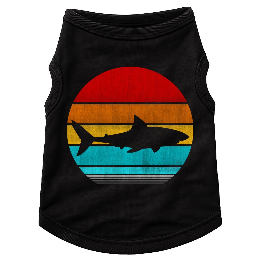 Retro Vintage Shark Doggie Tank