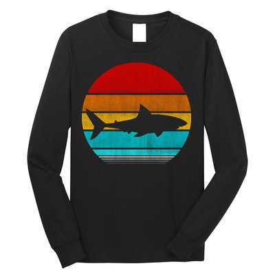 Retro Vintage Shark Long Sleeve Shirt