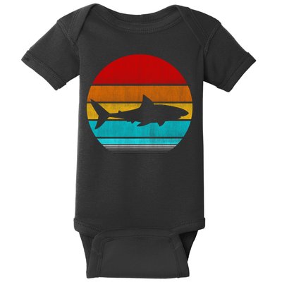 Retro Vintage Shark Baby Bodysuit