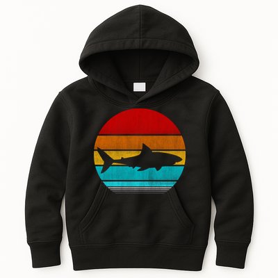 Retro Vintage Shark Kids Hoodie