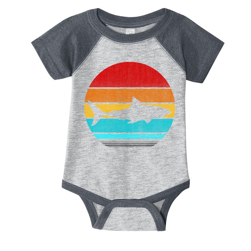 Retro Vintage Shark Infant Baby Jersey Bodysuit