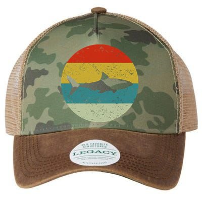 Retro Vintage Shark Legacy Tie Dye Trucker Hat