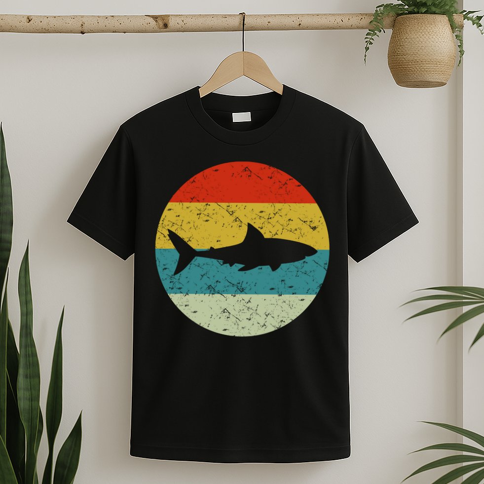 Retro Vintage Shark T-Shirt