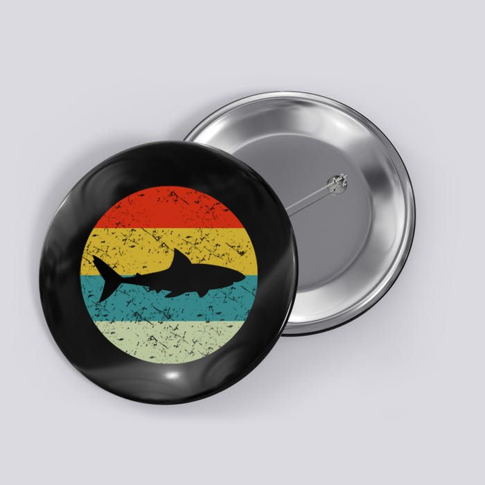 Retro Vintage Shark Button