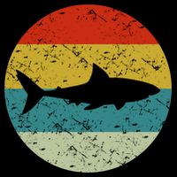 Retro Vintage Shark Button
