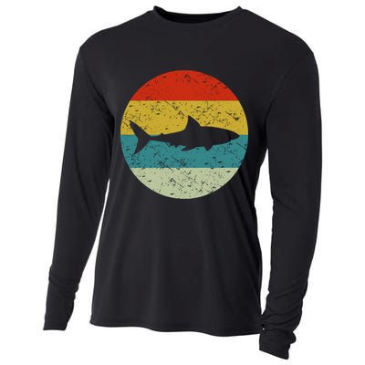 Retro Vintage Shark Cooling Performance Long Sleeve Crew