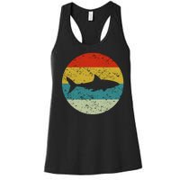 Retro Vintage Shark Women's Racerback Tank