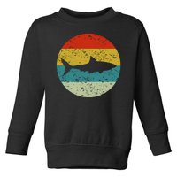 Retro Vintage Shark Toddler Sweatshirt