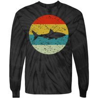 Retro Vintage Shark Tie-Dye Long Sleeve Shirt