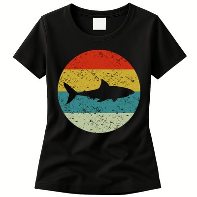 Retro Vintage Shark Womens T-Shirt