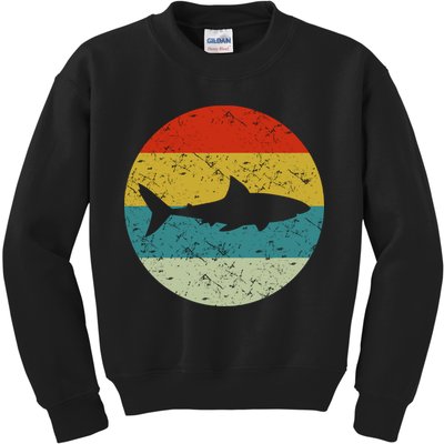 Retro Vintage Shark Kids Sweatshirt