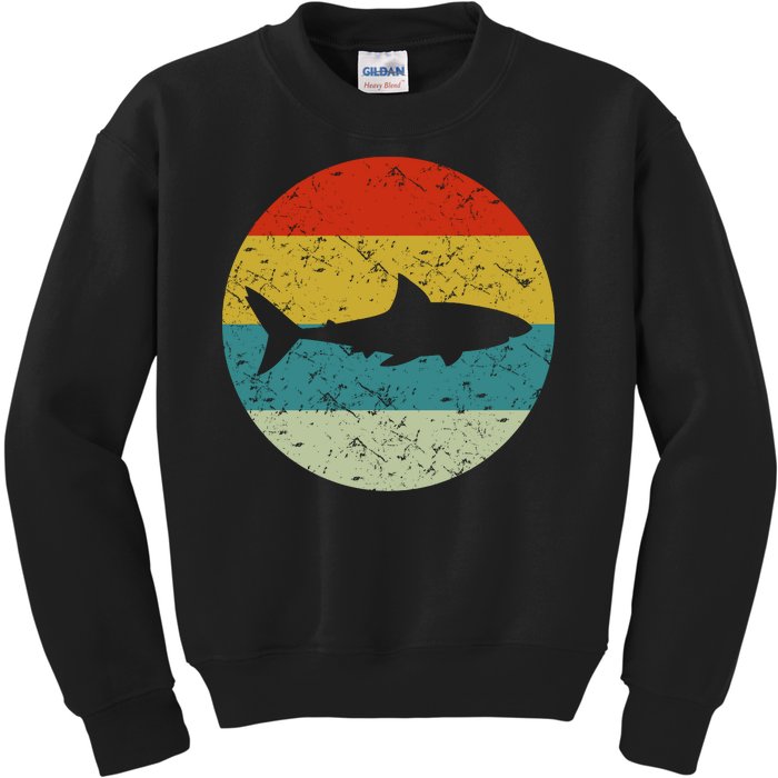 Retro Vintage Shark Kids Sweatshirt