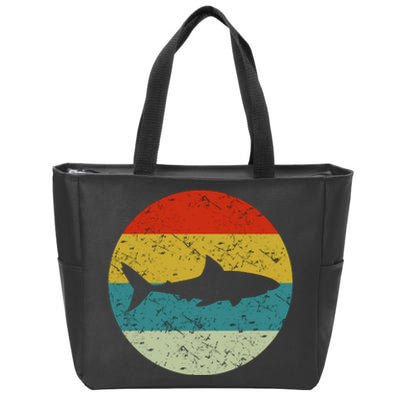 Retro Vintage Shark Zip Tote Bag