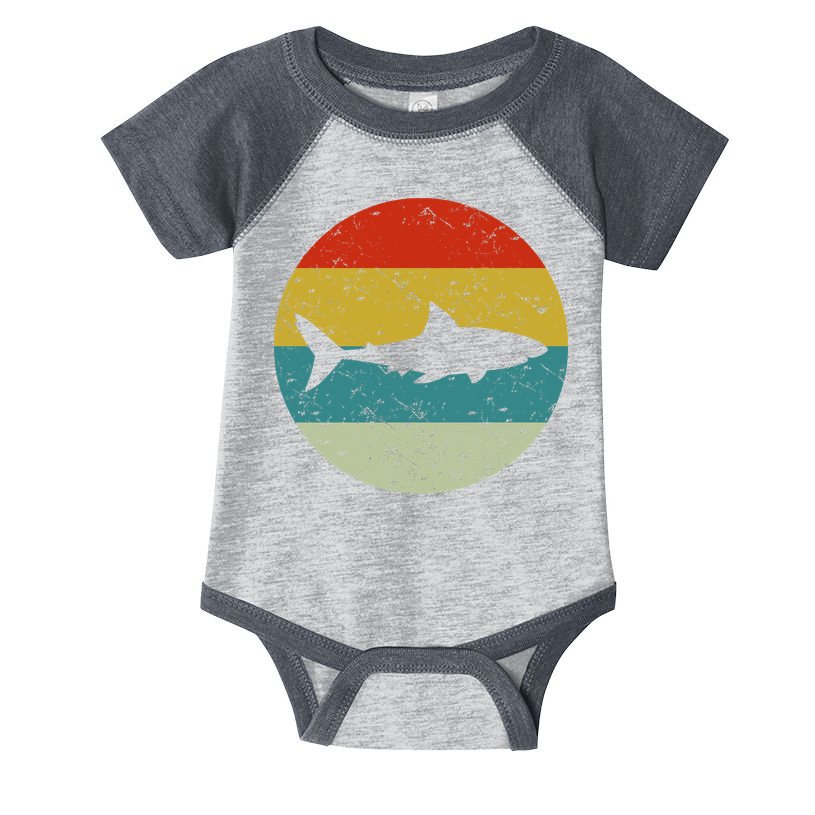Retro Vintage Shark Infant Baby Jersey Bodysuit
