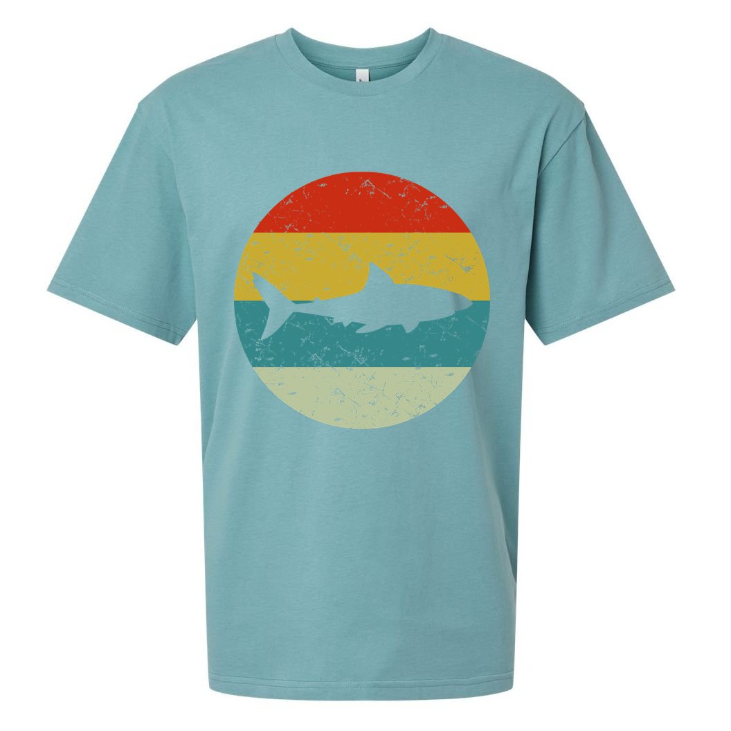 Retro Vintage Shark Sueded Cloud Jersey T-Shirt