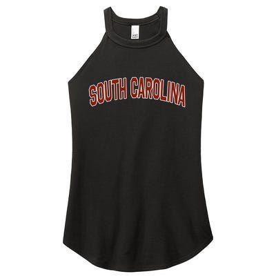 Retro Vintage South Carolina State South Carolina Varsity Cute Gift Women's Perfect Tri Rocker Tank