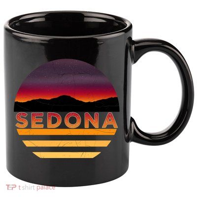 Retro Vintage Sedona Arizona Az Sunset Great Gift 11oz C Handle Ceramic Mug