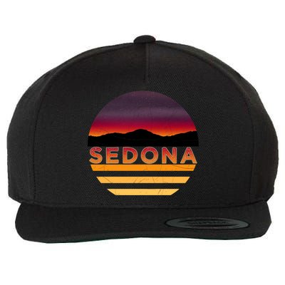 Retro Vintage Sedona Arizona Az Sunset Great Gift Wool Snapback Cap