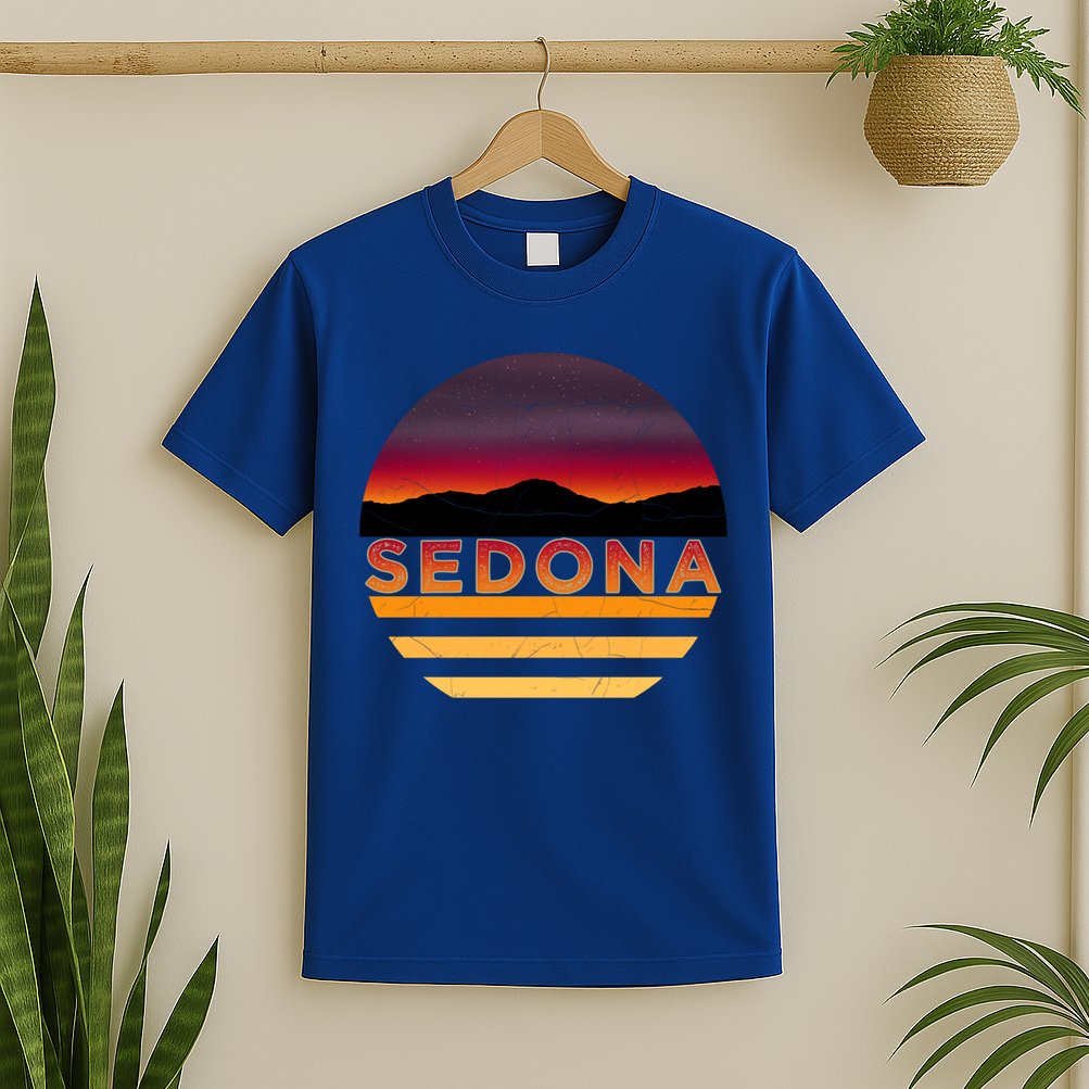 Retro Vintage Sedona Arizona Az Sunset Great Gift T-Shirt