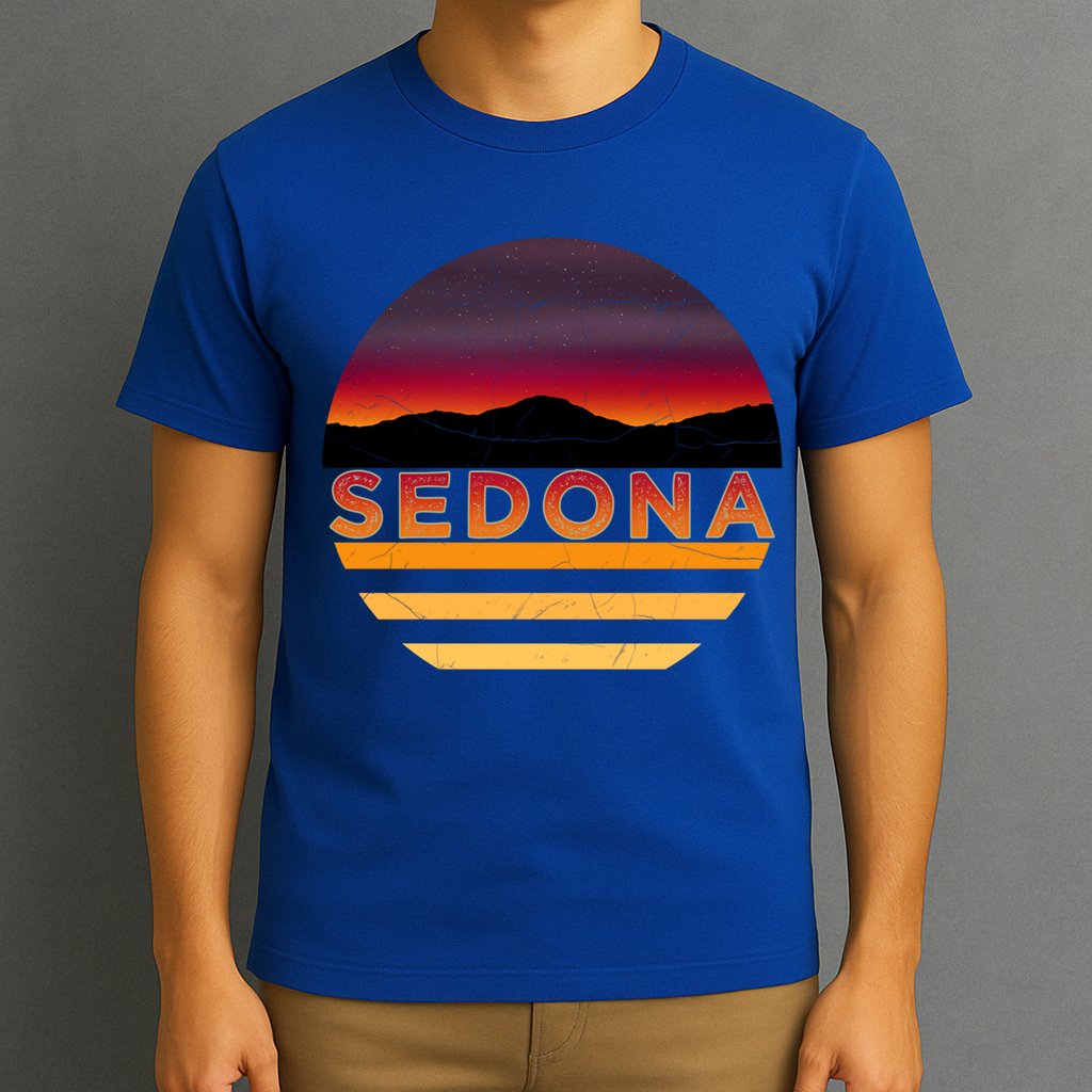 Retro Vintage Sedona Arizona Az Sunset Great Gift T-Shirt
