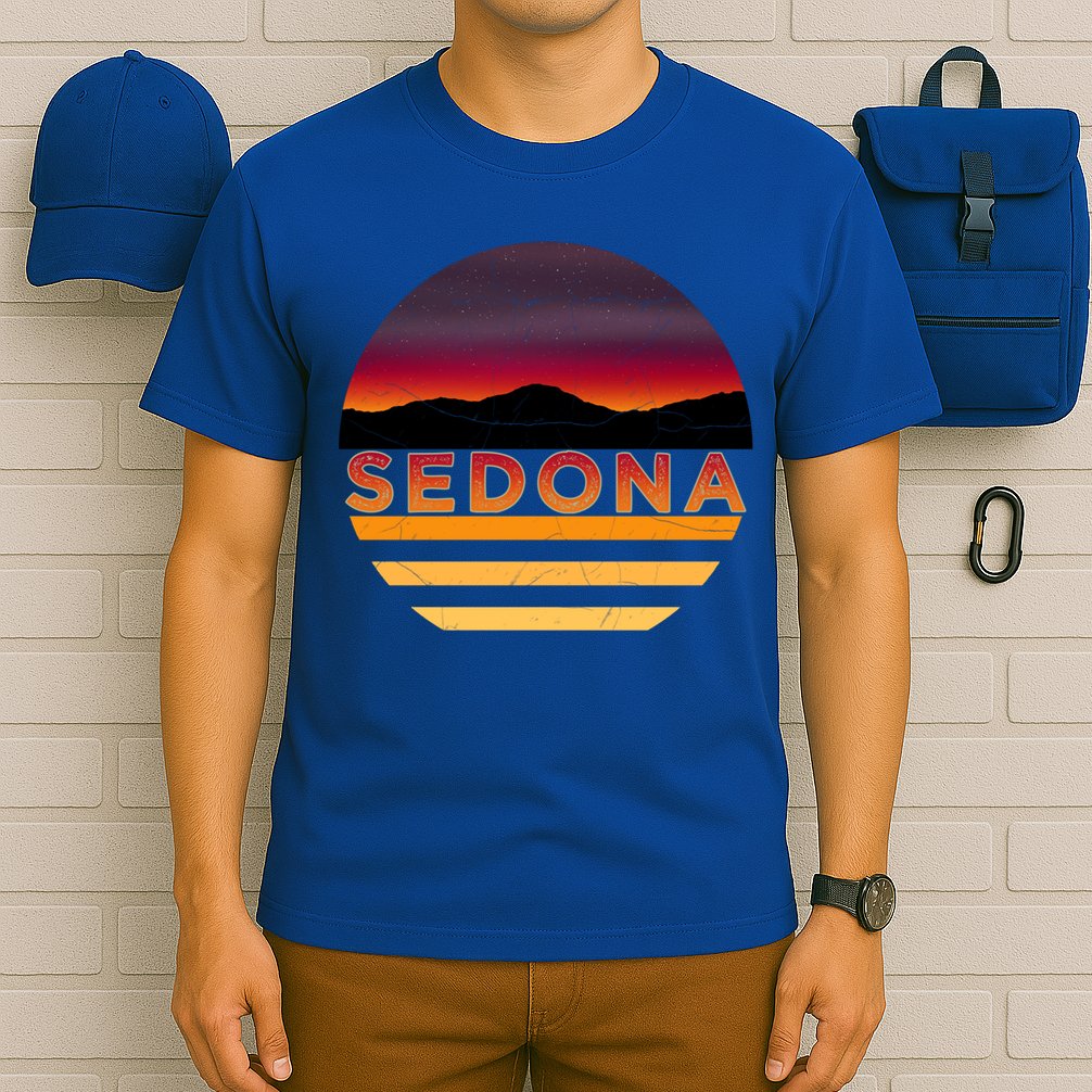 Retro Vintage Sedona Arizona Az Sunset Great Gift T-Shirt