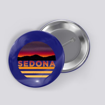 Retro Vintage Sedona Arizona Az Sunset Great Gift Button