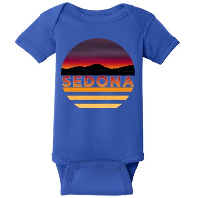 Retro Vintage Sedona Arizona Az Sunset Great Gift Baby Bodysuit