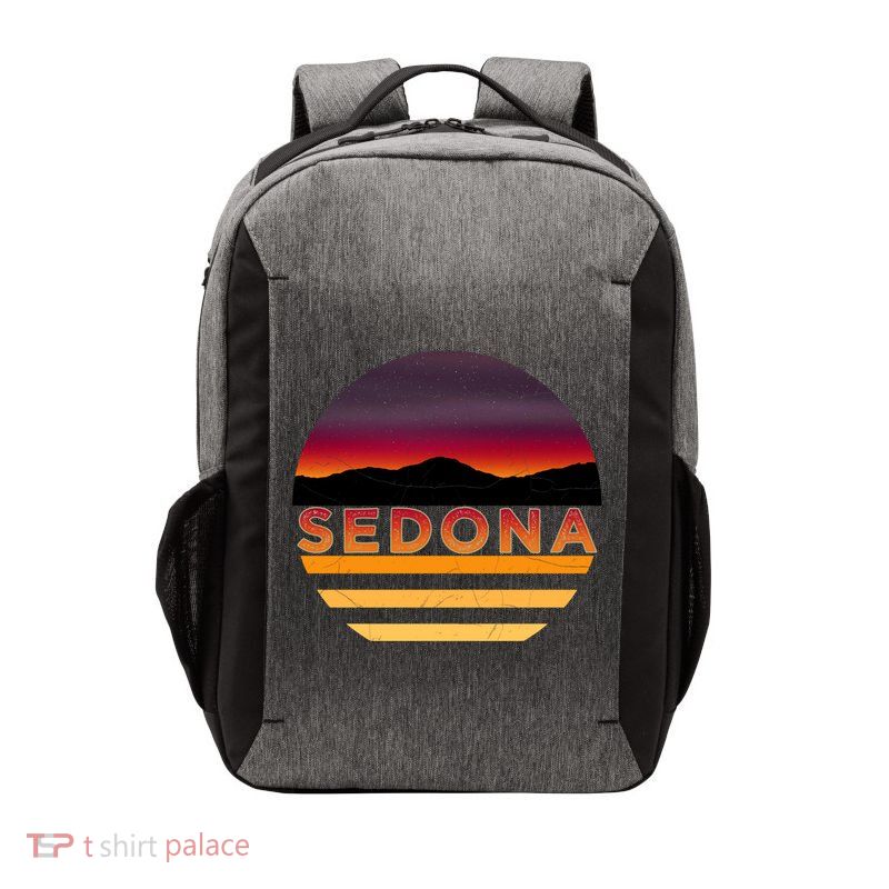 Retro Vintage Sedona Arizona Az Sunset Great Gift Vector Backpack