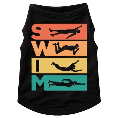 Retro Vintage Swimming Gift For Swimmers Cool Gift Doggie Tank