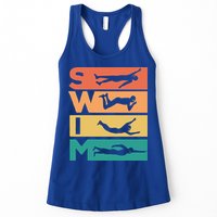 Retro Vintage Swimming Gift For Swimmers Cool Gift Womens Tank Top