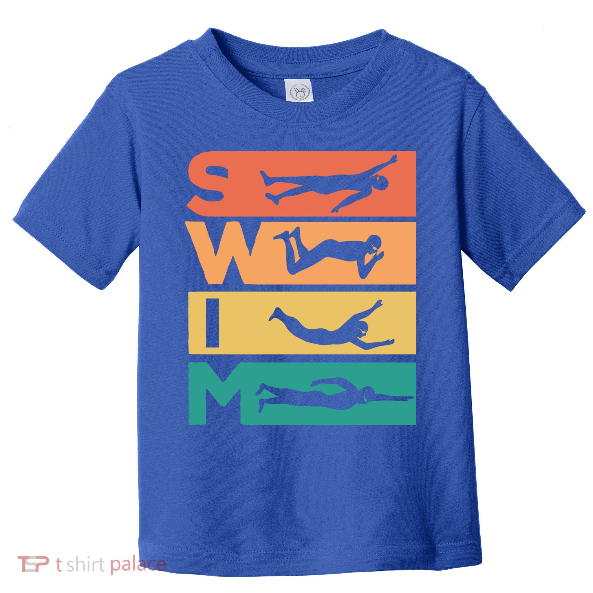 Retro Vintage Swimming Gift For Swimmers Cool Gift Toddler T-Shirt