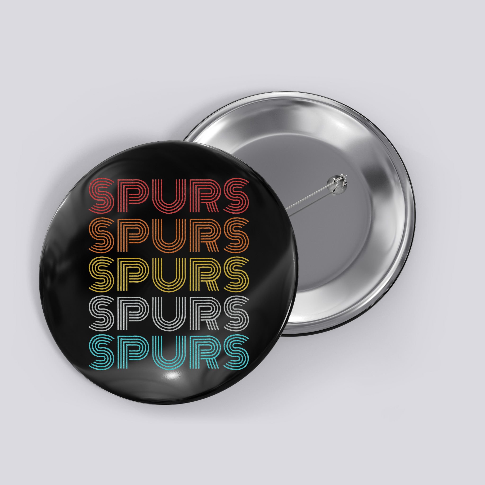 Retro Vintage Spurs Button