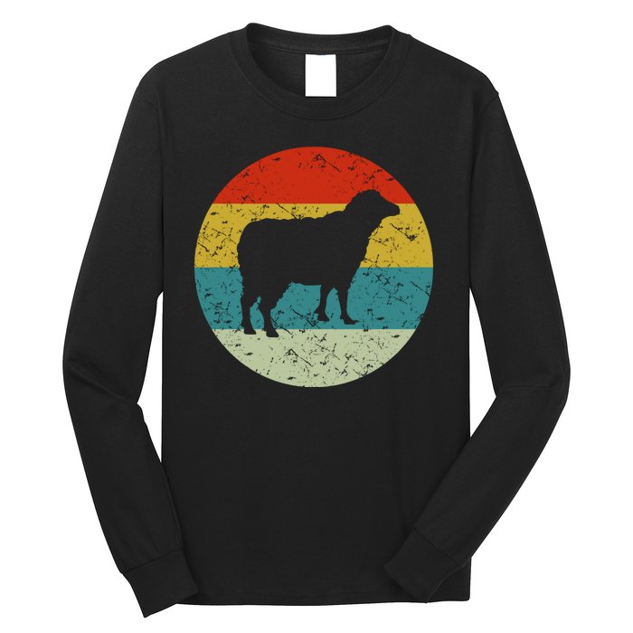 Retro Vintage Sheep Long Sleeve Shirt