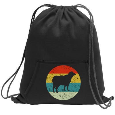 Retro Vintage Sheep Sweatshirt Cinch Pack Bag