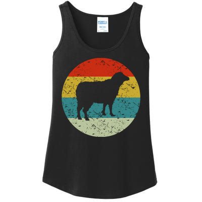 Retro Vintage Sheep Ladies Essential Tank