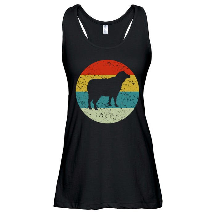 Retro Vintage Sheep Ladies Essential Flowy Tank