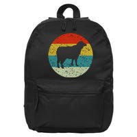 Retro Vintage Sheep 16 in Basic Backpack