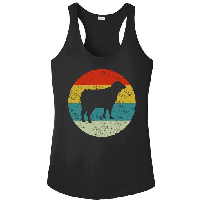 Retro Vintage Sheep Ladies PosiCharge Competitor Racerback Tank