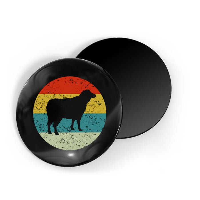 Retro Vintage Sheep Magnet