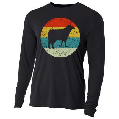 Retro Vintage Sheep Cooling Performance Long Sleeve Crew