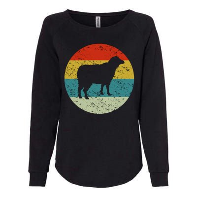 Retro Vintage Sheep Womens California Wash Sweatshirt