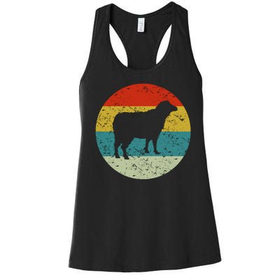 Retro Vintage Sheep Women's Racerback Tank