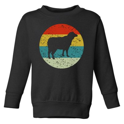 Retro Vintage Sheep Toddler Sweatshirt