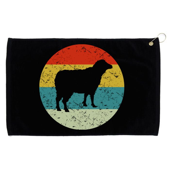 Retro Vintage Sheep Grommeted Golf Towel