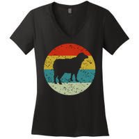 Retro Vintage Sheep Women's V-Neck T-Shirt