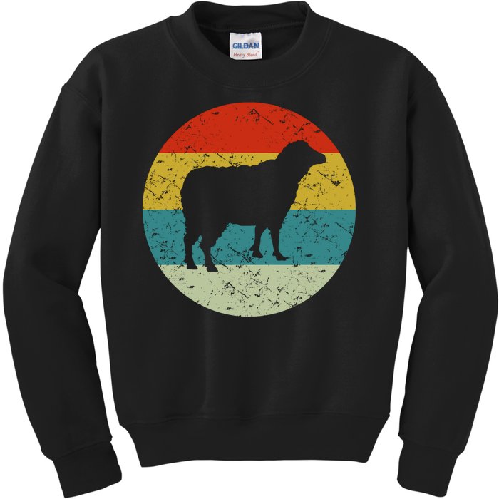 Retro Vintage Sheep Kids Sweatshirt