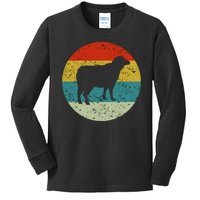 Retro Vintage Sheep Kids Long Sleeve Shirt