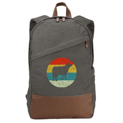 Retro Vintage Sheep Cotton Canvas Backpack