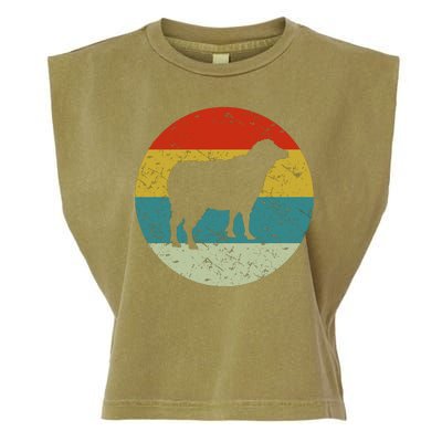 Retro Vintage Sheep Garment-Dyed Women's Muscle Tee